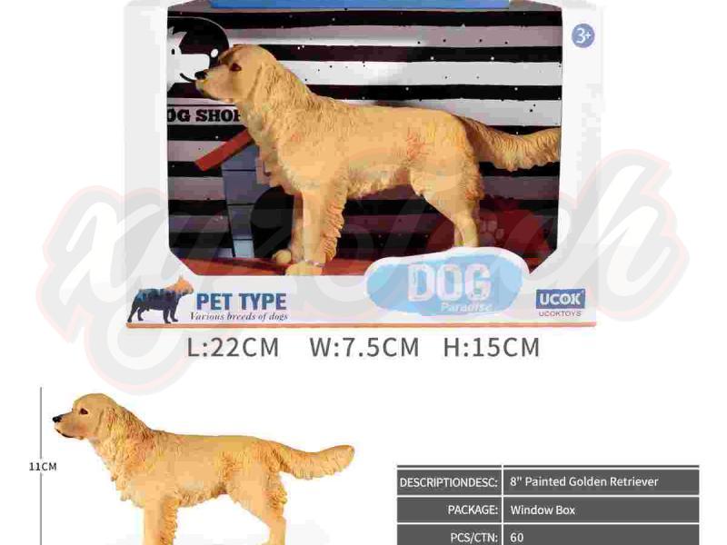 8-inch painted gold retriever 