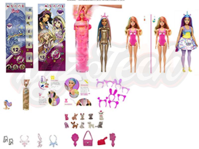 11.5 inch color-changing Soaking Unicorn Barbie