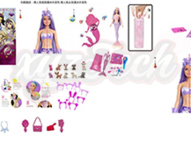 11.5 inch Color change Soaking Mermaid Barbie