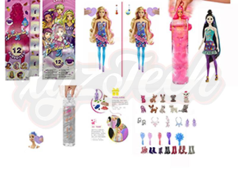 11.5 inch color-changing Foam Barbie