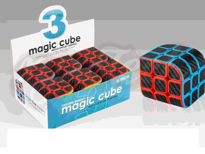 Trihedral solid color Rubik's Cube (Carbon fiber sticker)