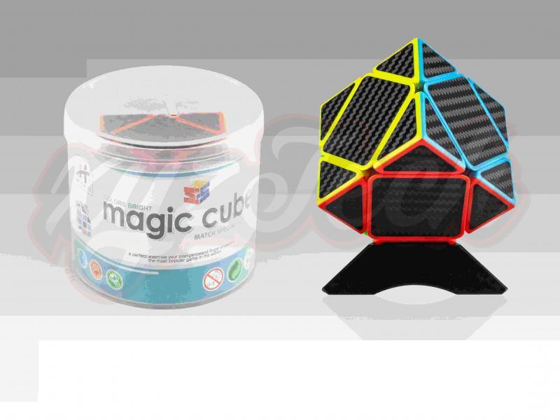 Diagonal solid color Rubik's Cube (Carbon fiber sticker)