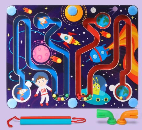  magnetic wooden toys - space