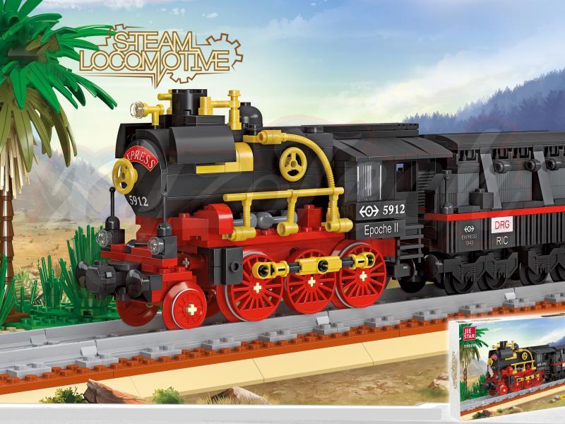 Steam train /676pcs