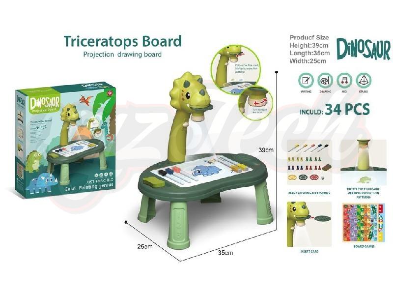   Triceratops projection board