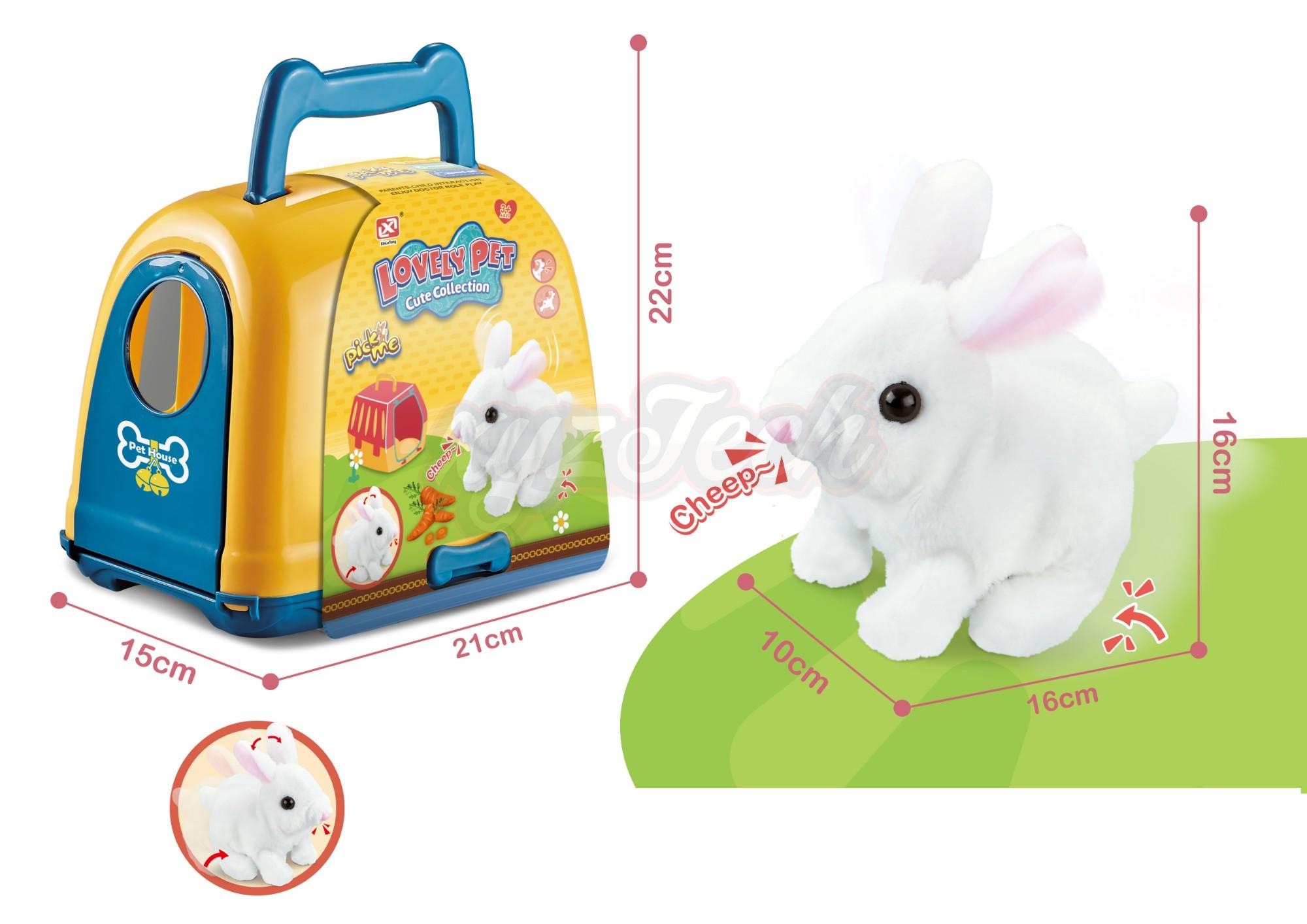 lush toy electric rabbit set 