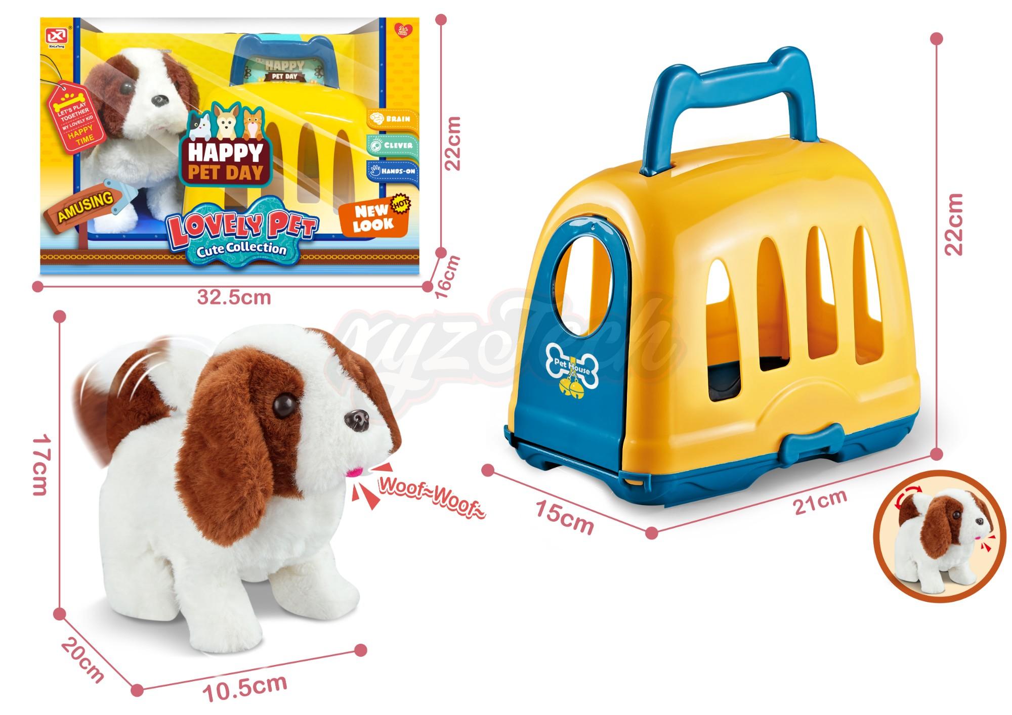 Plush toy electric dog set