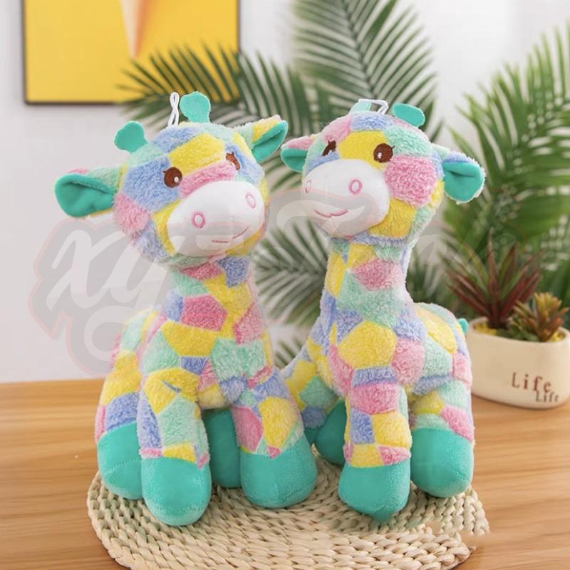 Colored alpaca plush
