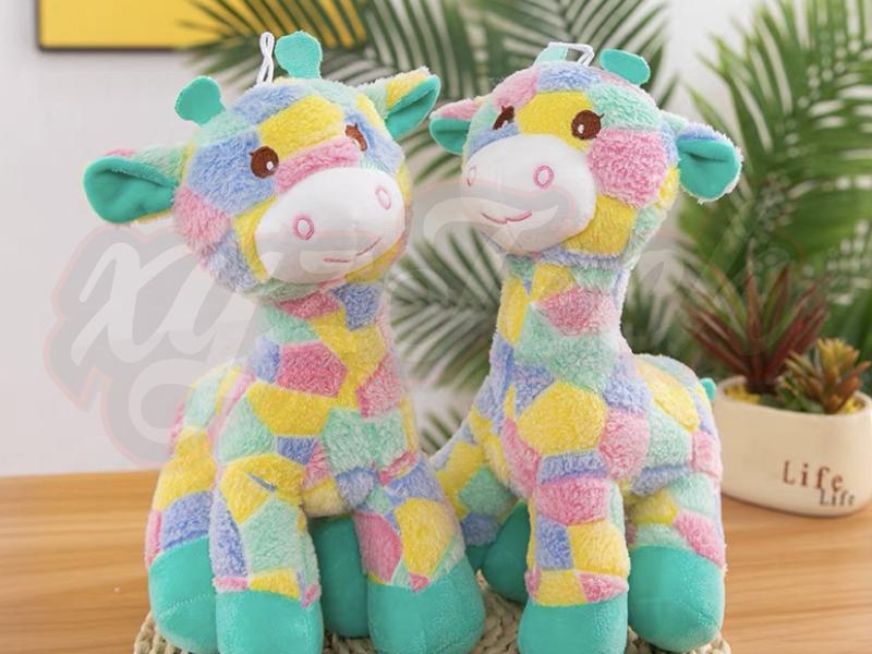 Colored alpaca plush