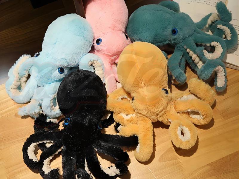 Plush octopus doll