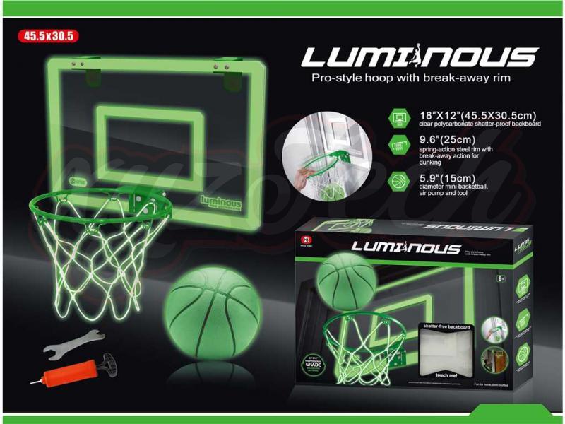 45 long buckle transparent basketball board 