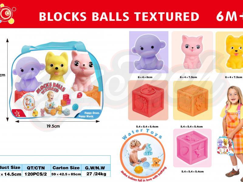 Soft glue building block animal