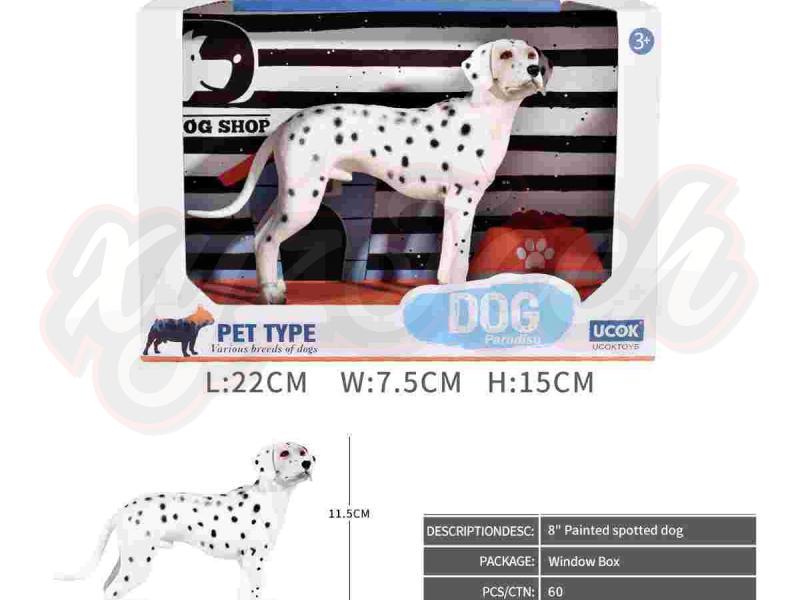 8-inch painted Dalmatian 