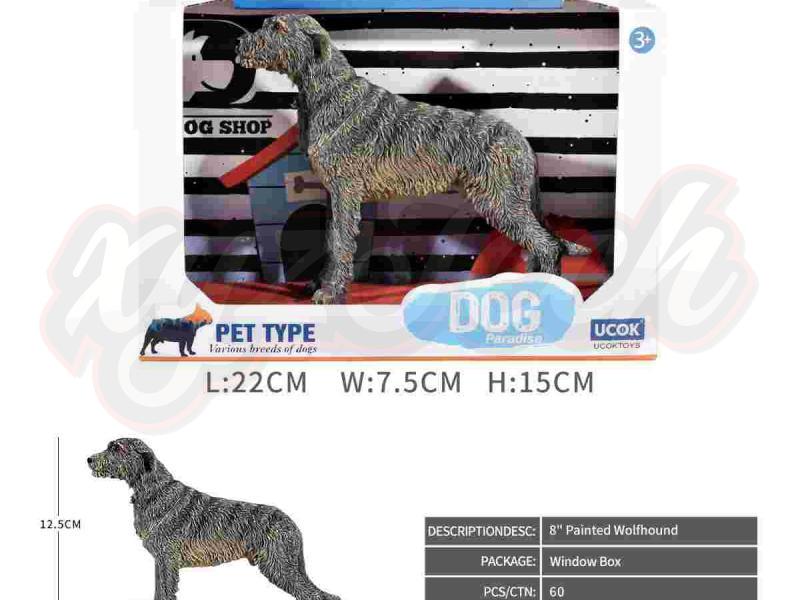 8-inch painted Irish Wolfhound