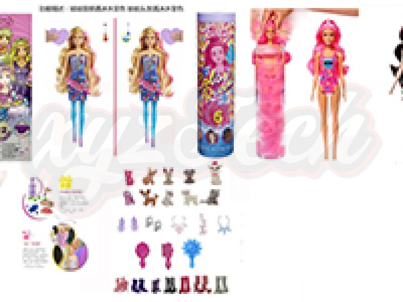 11.5 inch color-changing Foam Barbie