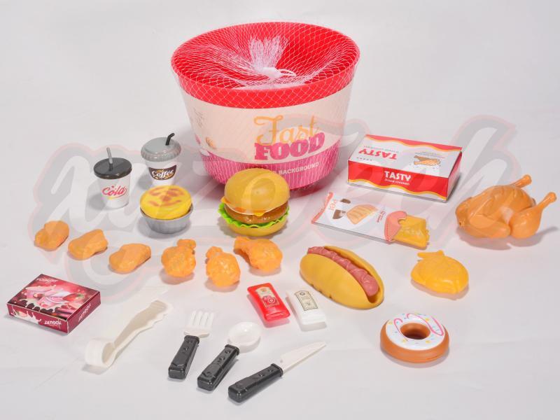 Family Bucket-Hamburger Hot Dog Honey Chicken32PCS	