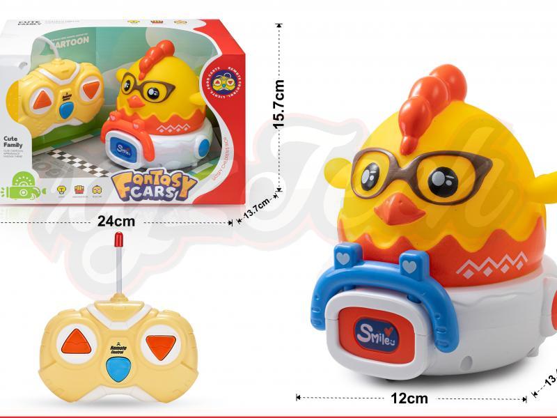 27 frequency 2-way remote control vinyl car (with lights)			