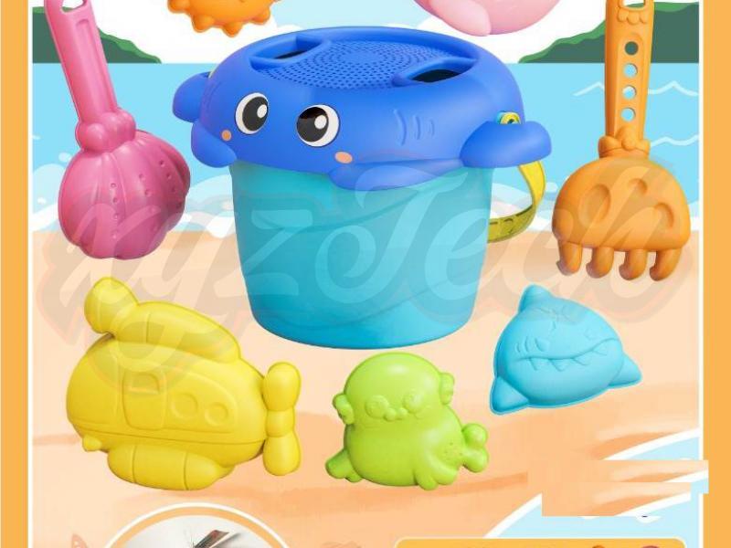 9-PIECE CRAB BEACH BUCKET SET		
