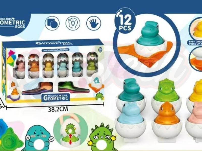 6 dinosaur paired egg belt sounds (6 pieces)		