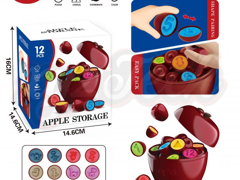 Dinosaur pair Apple (12 PCS)		