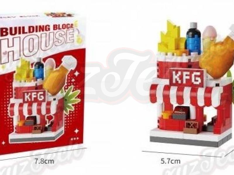 Fried chicken shop building blocks -188PCS