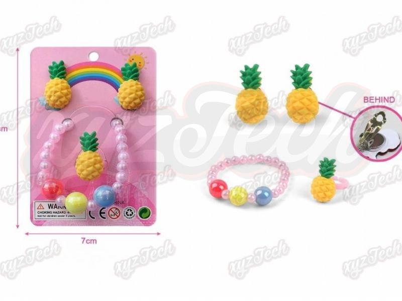 Girls‘ Jewelry-Ear Clip, Bracelet Suit