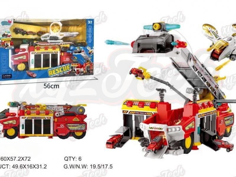 Multi functional racing fire truck