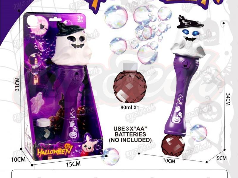 Halloween ghost bubble stick with light music