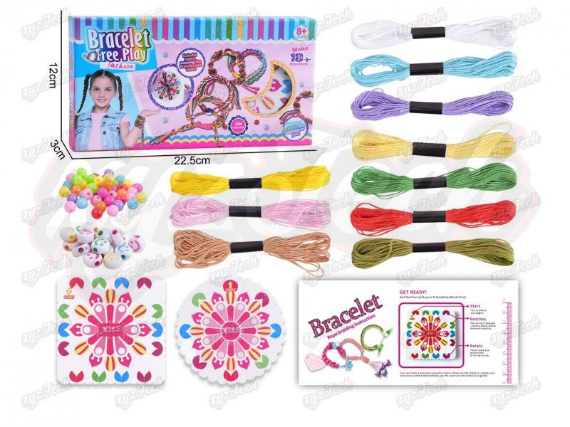 DIY bracelet braiding disc set