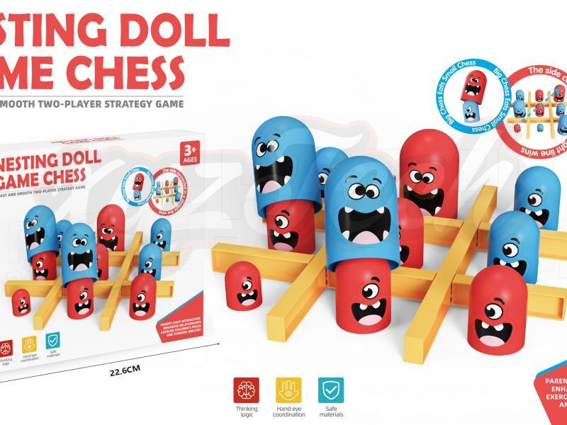 Cute dolls eating small well chess desktop puzzle