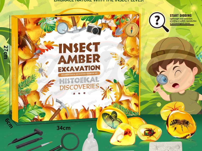 A large-scale archaeological excavation of insect amber
