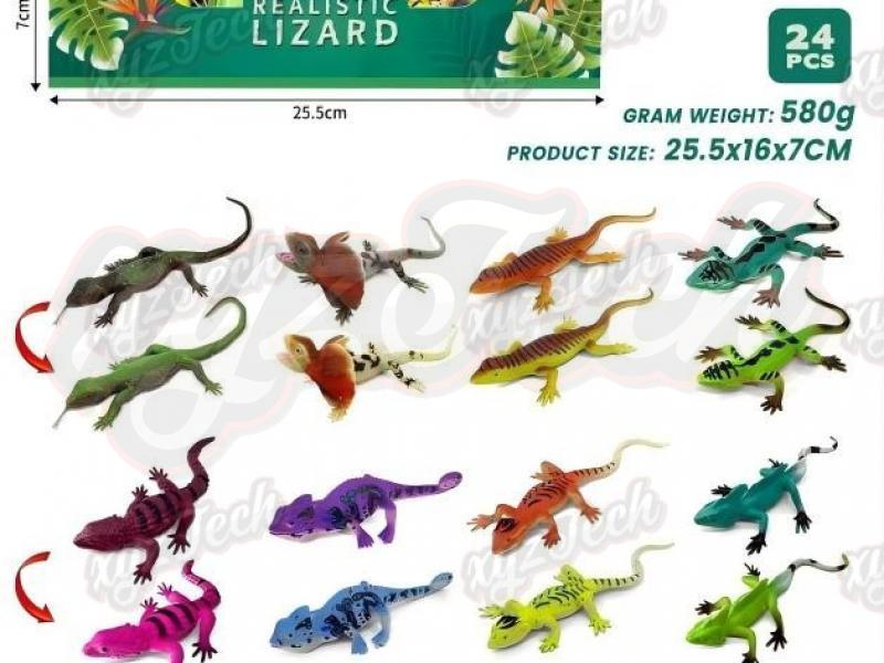 Warm leopard gecko gecko/grass gecko/four footed snake/striped dragon gecko/green double crown gecko/spotted flying gecko/chameleon/giant gecko/armadillo tail gecko/magic gecko/cloak gecko (12 pack)