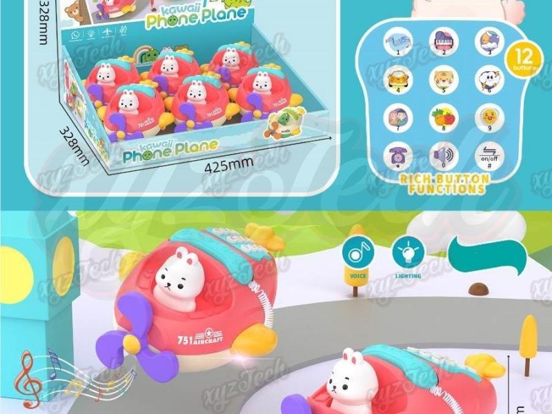 puzzle early education rabbit plane telephone english version